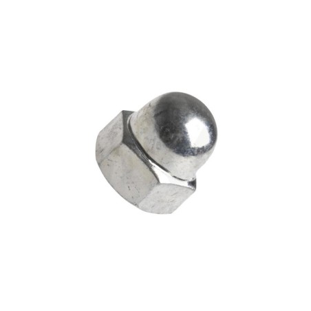 Din 1587 matice šestihranná klobouková (uzavřená), vysoká forma, ocel 6, zinek bílý, m24