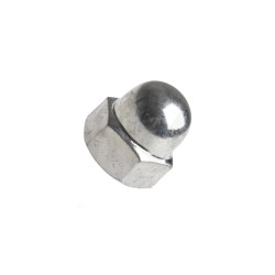 Din 1587 matice šestihranná klobouková (uzavřená), vysoká forma, s jemným závitem, ocel 6, zinek bílý, m14x1.5