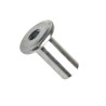 Matice nábytková spojovací s plochou hlavou 17 mm, inbus (sw4), ocel, zinek bílý, m6x17