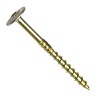 Vrut konstrukční, talířová hlava, torx 40, frézovací segment, špička se zářezem, částečný závit, ocel, zinek bílý, 8x400 mm