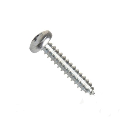 Din 7981 šroub do plechu s půlkulatou hlavou a křížovou drážkou phillips, typ c (ostrá špička), ocel, zinek bílý, 4.2x6.5