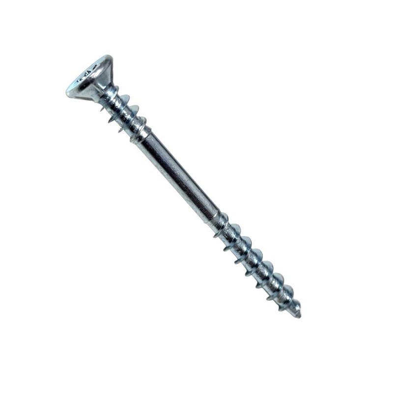 Tx-kombi+ vrut pro spojování deskových materiálů, zápustná hlava, torx 15, částečný závit se závitem pod hlavou, zinek bílý fe/z Tx-kombi+ vrut pro spojování deskových materiálů, zápustná hlava, torx 15, částečný závit se závitem pod hlavou, zinek bílý fe/z