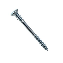 Tx-kombi+ vrut pro spojování deskových materiálů, zápustná hlava, torx 20, částečný závit se závitem pod hlavou, zinek bílý fe/z