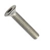 Šroub nábytkový, zápustná hlava, drážka inbus, ocel 4.6, zinek bílý, m6x20 mm