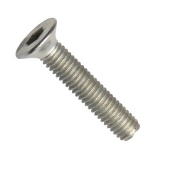Šroub nábytkový, zápustná hlava, drážka inbus, ocel 4.6, zinek bílý, m6x45 mm