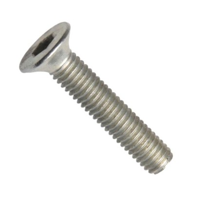 Šroub nábytkový, zápustná hlava, drážka inbus, ocel 4.6, zinek bílý, m6x55 mm