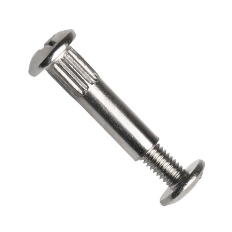 Spojovací článek komplet (šroub + matice), kombi drážka, ocel, zinek bílý, m4x30 mm