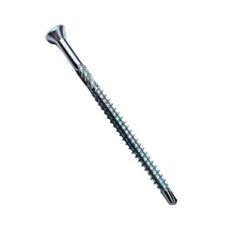 Tx-60 vrtací vrut do lišt a podlah, malá zápustná hlava se 6 drážkami, torx 10, frézovací segment, vrtací špička, kalená nerez c