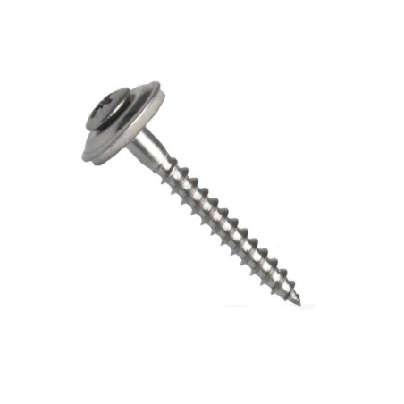 Klempířský šroub din 7995 s čočkovou hlavou + epdm podložka 20 mm, pz2, nerez a2, 4.5x25 mm