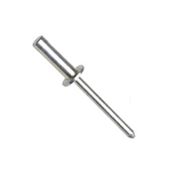 Trhací nýt uzavřený (těsnící) s plochou hlavou, ocel/ocel, 3.2x8