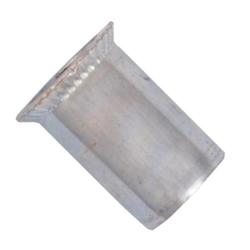 Matice nýtovací, zapuštěná hlava, hladká, otevřená, ocel, zinek bílý, m6 / 1.5-4.0 mm Matice nýtovací, zapuštěná hlava, hladká, otevřená, ocel, zinek bílý, m6 / 1.5-4.0 mm