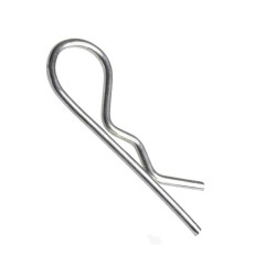 Din 11024 závlačka pružinová jednoduchá single, ocel, zinek bílý, 3.0x60 mm