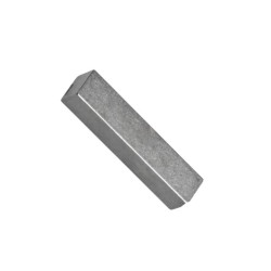 Din 6885 pero těsné nezaoblené, forma b (rovné konce), tolerance h9, ocel c45+c, bez úpravy, 16x10x23