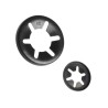 Zajišťovací kroužek starlock, bez krytky, pružinová ocel, (fosfát/lakovaný) , 6.0 mm