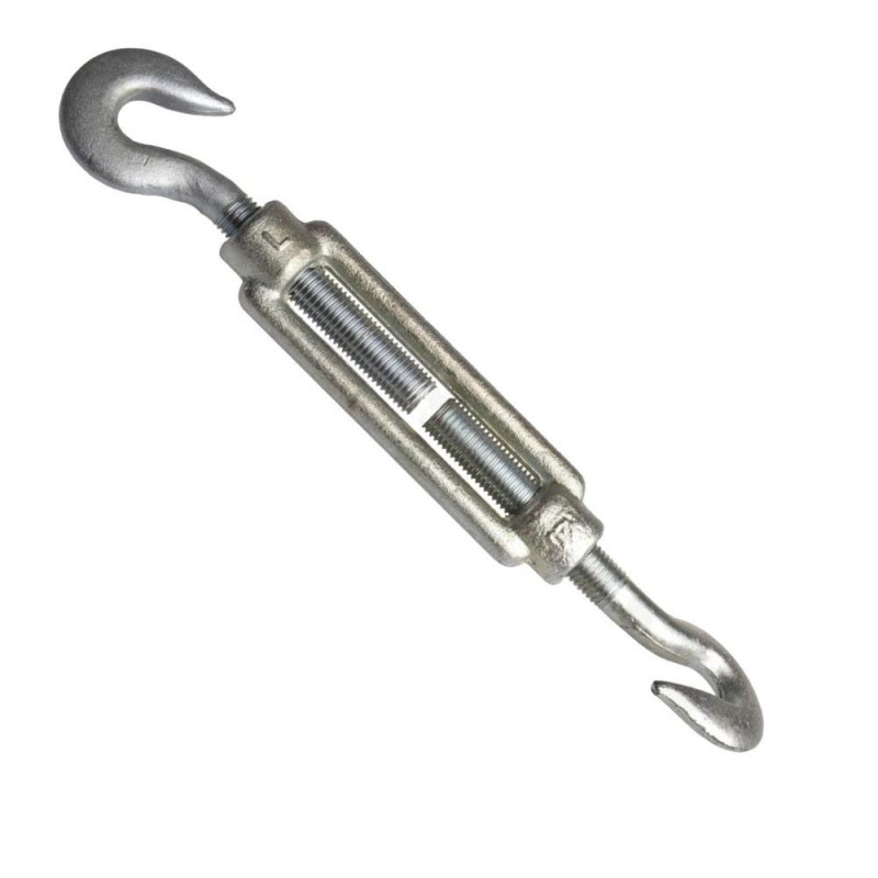 Din 1480 napínač hák-hák, ocel, zinek bílý, m10
