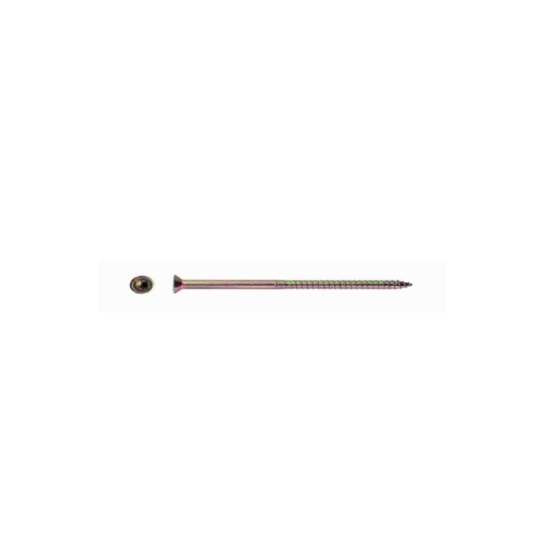 Sr-st bezpečnostní vrut se zápustnou hlavou a drážkou torx (t40) do hmoždinek mungo, ocel, galvanický zinek bílý, 7x145 mm