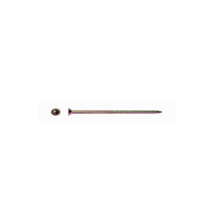 Sr-st bezpečnostní vrut se zápustnou hlavou a drážkou torx (t40) do hmoždinek mungo, ocel, galvanický zinek bílý, 7x145 mm