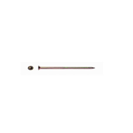 Sr-st bezpečnostní vrut se zápustnou hlavou a drážkou torx (t40) do hmoždinek mungo, ocel, galvanický zinek bílý, 7x165 mm