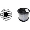 Lano ocel.(6x7+fc) pvc  6/8
