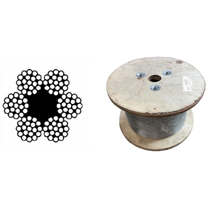 Lano ocel.(6x19+fc) zb 12,5mm Lano ocel.(6x19+fc) zb 12,5mm