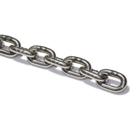 A4 din 766 řetěz svařovaný, krátký článek, nerez a4, materiál: aisi 316, balení 5 m, 3x16 mm