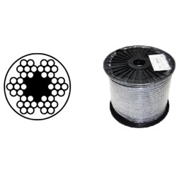 Lano ocelové (6x7+fc) pvc  2/3