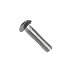 Iso 7380-1, šroub se zaoblenou hlavou "button", vnitřní šestihran inb, ocel, pevnostní třída 10.9, zinek bílý, m10x16 mm