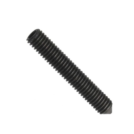 Din 914 (iso 4027), stavěcí šroub (červík) s vnitřním šestihranem inb a hrotem, ocel 450 hv, zinek bílý, m10x16 mm