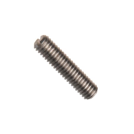 Din 551 (iso 4766), stavěcí šroub (červík) s rovnou drážkou a plochým koncem, ocel třídy 4.6 (4.8), zinek bílý, m10x12 mm