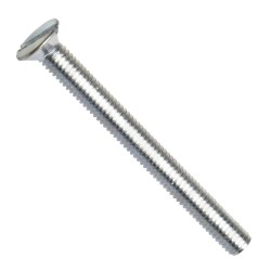 Din 963a, šroub se zápustnou hlavou a rovnou drážkou, ocel 4.8, zinek bílý, m4x10 mm