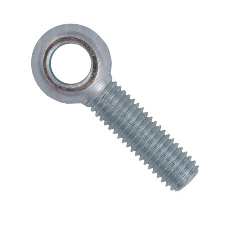 Din 444, šroub otočný s okem a závitem k hlavě, typ lb, ocel 4.6, zinek bílý, m10x40 mm