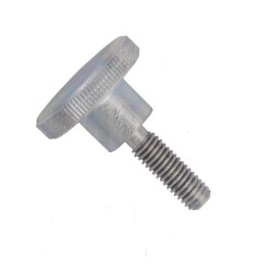 Din 464, šroub s vysokou rýhovanou hlavou, ocel 4.6, zinek bílý, m4x10 mm