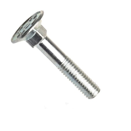 Din 605, šroub se zápustnou hlavou se čtyřhranným osazením, do dřeva, ocel 4.6 (4.8), zinek bílý, m6x45 mm