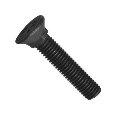 Din 608, šroub "pluhový" se zápustnou hlavou se čtyřhranným osazením, do kovu, ocel 8.8, bez povrchové úpravy, m14x40 mm