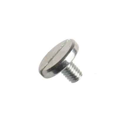 Din 921, šroub s velkou válcovou hlavou a rovnou drážkou, ocel 5.8, zinek bílý, m4x10 mm