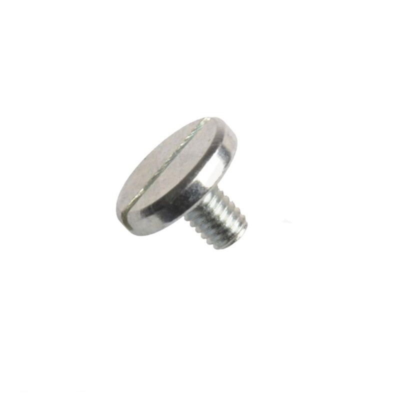 Din 921, šroub s velkou válcovou hlavou a rovnou drážkou, ocel 5.8, zinek bílý, m6x10 mm