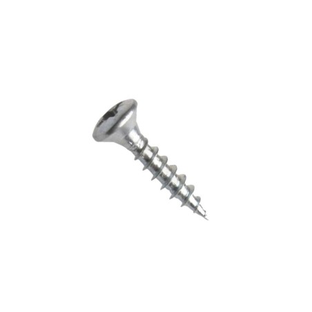 Univerzální vrut, čočková hlava, drážka pozidrive, zinek bílý, 3.0x10 mm