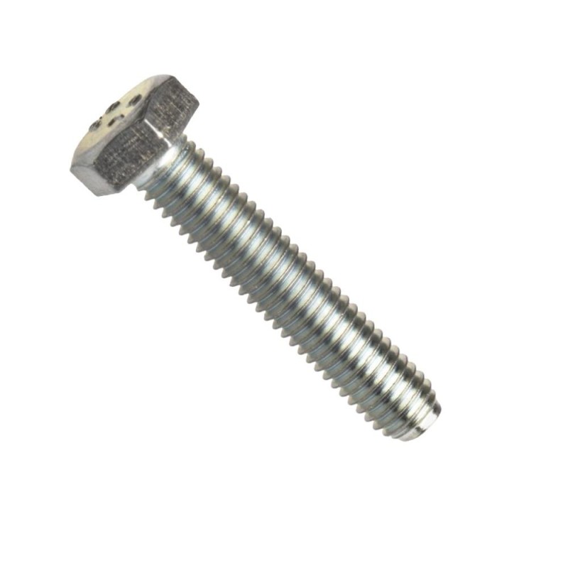 Din 933, šroub se šestihrannou hlavou, celý závit, ocel 8.8, zinek bílý, m4x8 mm Din 933, šroub se šestihrannou hlavou, celý závit, ocel 8.8, zinek bílý, m4x8 mm