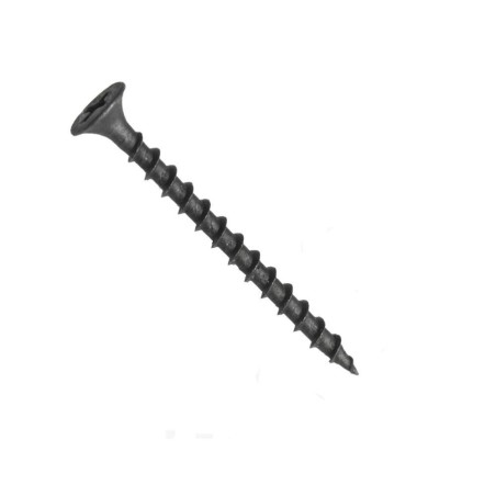 Šroub do sádrokartonové desky en 14566, zápustná hlava, coarse hrubý závit do dřeva jednochodý, thn, drážka phillips, fosfát, 3.