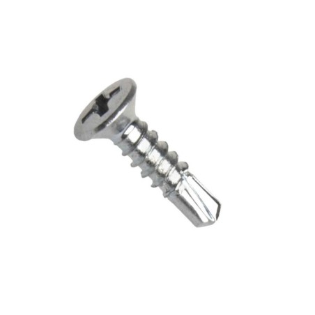 Šroub okenní pro montáž výztuhy, čočkovitá hlava, drážka phillips, strojní montáž, ocel, zinek bílý, 3.9x32 mm