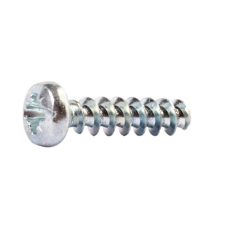 Vrut do termoplastu, plasfast 30°, půlkulatá hlava, drážka pozidrive, ocel, zinek bílý, 3.5x14 mm