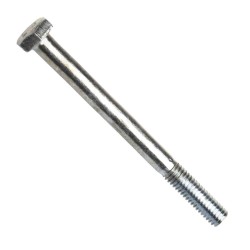 Din 960, šroub se šestihrannou hlavou, metrický jemný částečný závit, ocel 10.9, zinek bílý, m10x1.25x45 mm